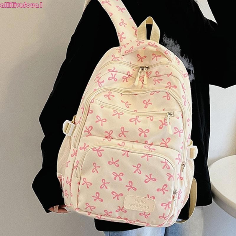 3 Peças Mochila Universitária Capacidade Casual