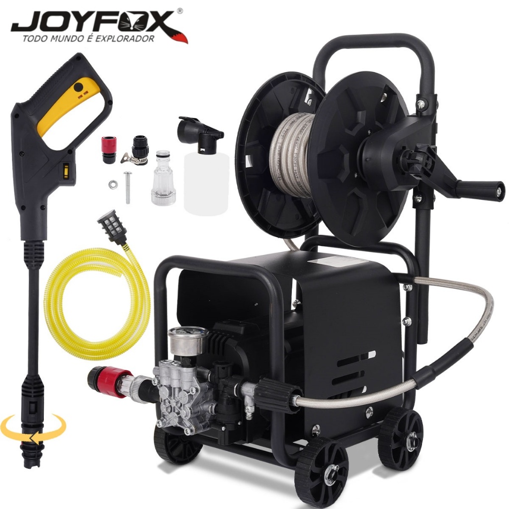 Lavadora de Alta Pressão Portátil JOYFOX com Enr