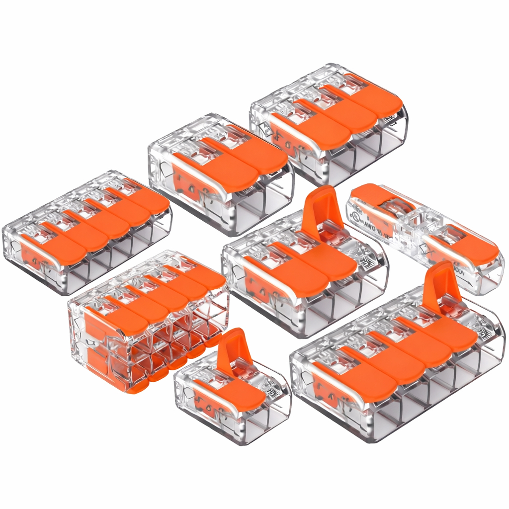 Kit até 10 Conector Elétrico Emenda Rápida 1, 2