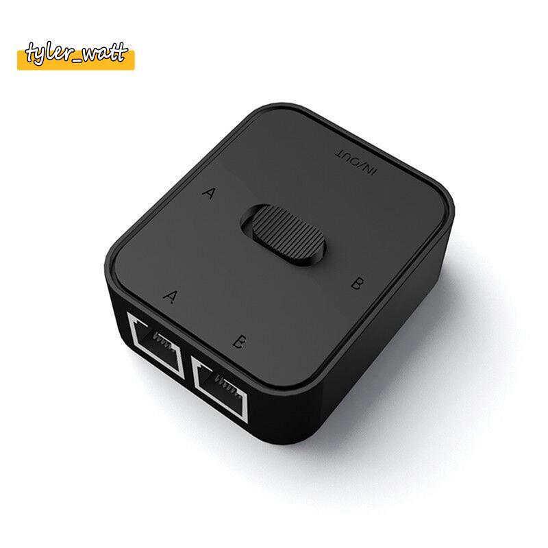 Interruptor De Rede RJ45 LAN CAT6 De 2 Portas 1000