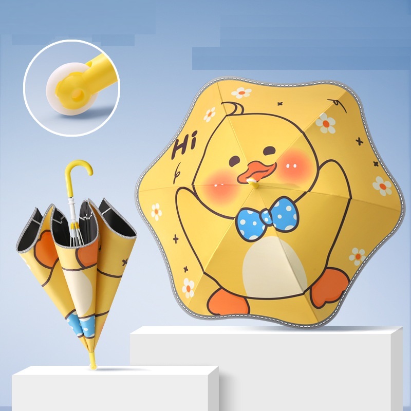 Crianças crianças guarda-chuva dos desenhos anim