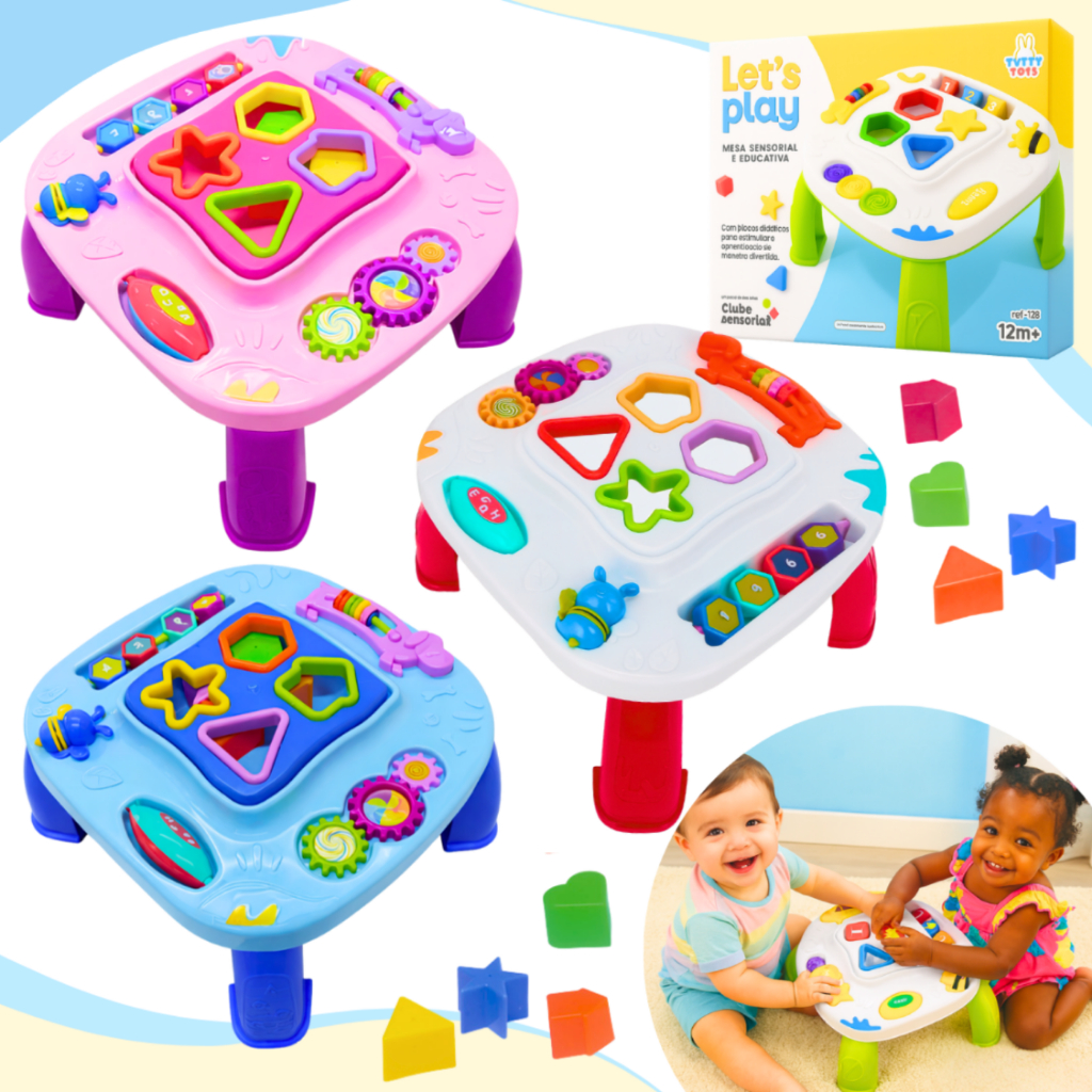 Mesa Mesinha Infantil Didática Divertida Brinqued