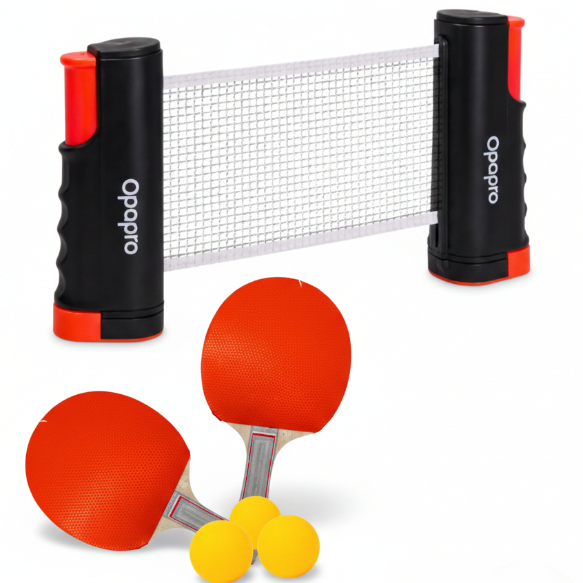 Kit Tênis de Mesa Ping Pong Portátil Rede Retrá