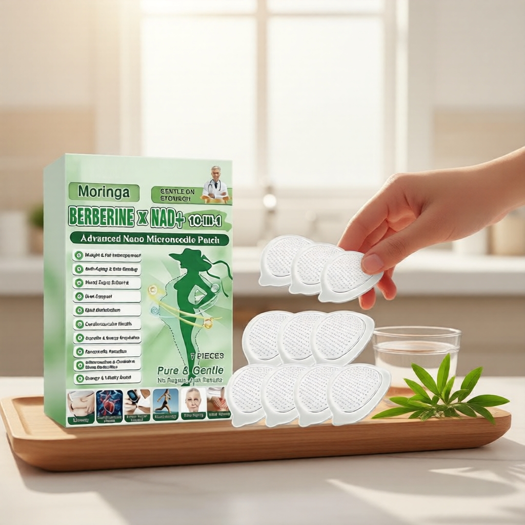 7pc Adesivos para Cuidado Corporal Moringa e Berb