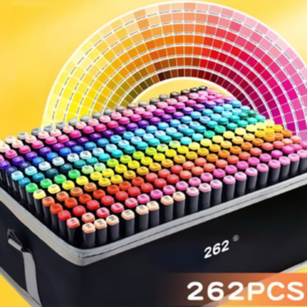 262 conjunto de canetas aquarela marcador de duas 