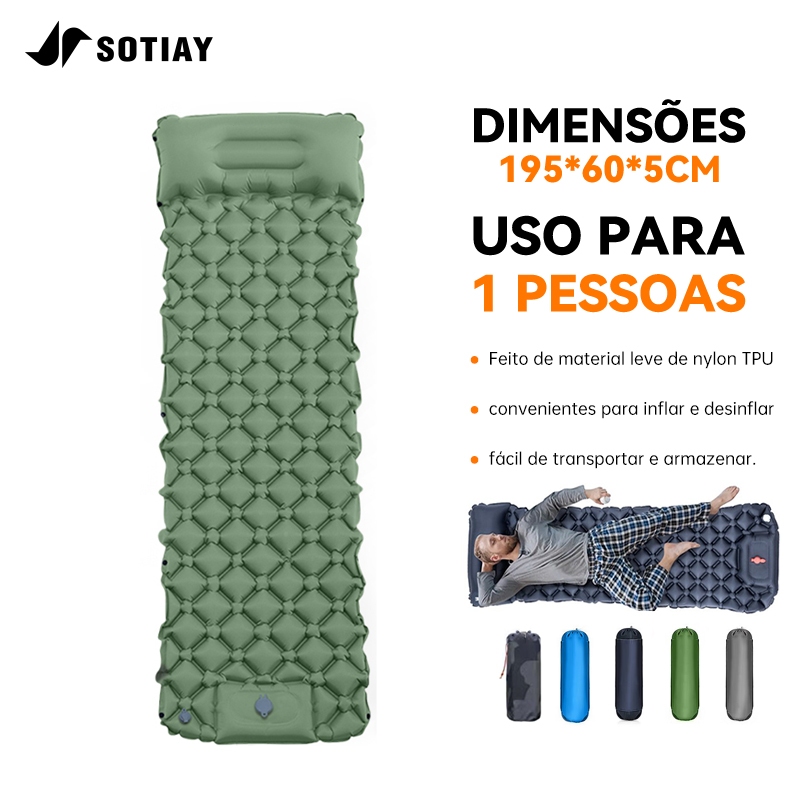 Sotiay Colchão Automático Inflável Portátil So
