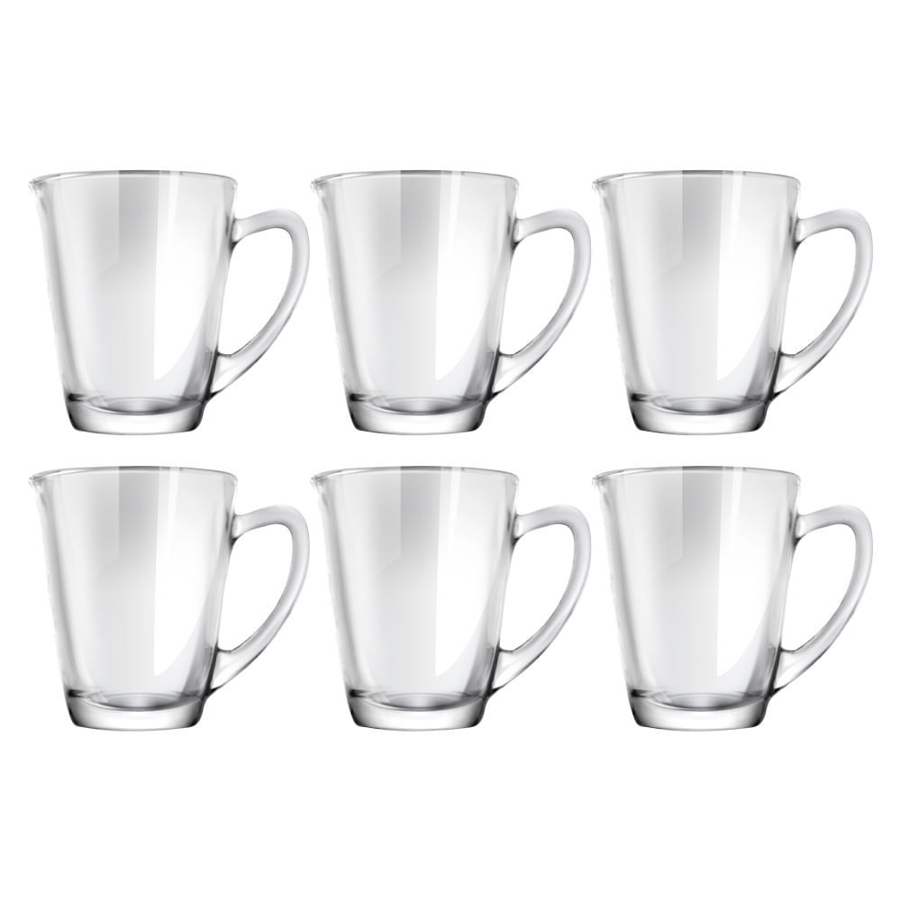 Conjunto de 6 Canecas 86ml Affogat CV244728 Cazza