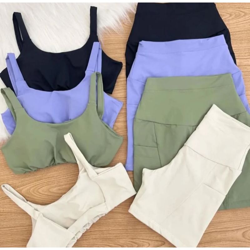 Conjunto fitness Academia Feminino Poliamida Premi