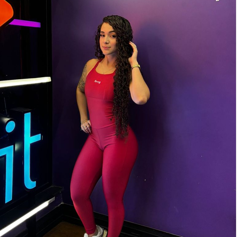 Macacão Suplex Feminino Fitness Moda Casual Alça