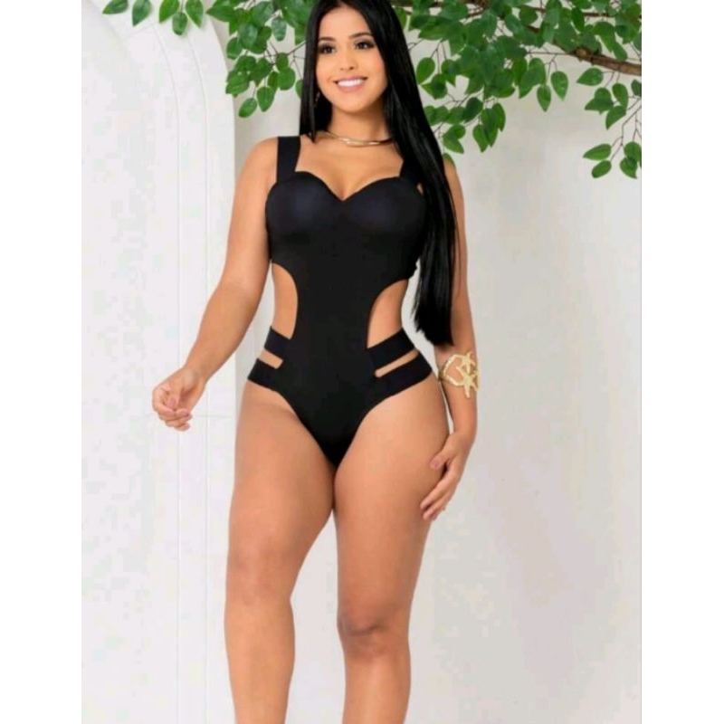 MaiosMaiô Feminino Alças Largas Em Elástico, Ma