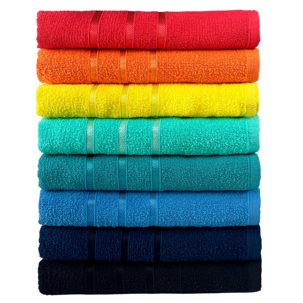 Kit 10 Toalhas de Rosto Grande 40x70cm Felpuda 100