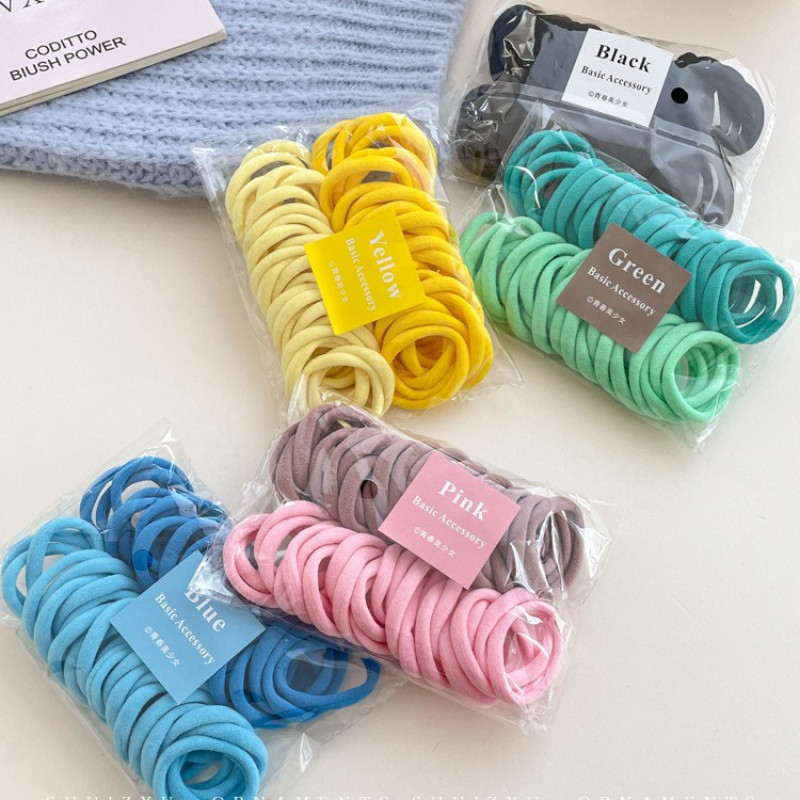 Kit 300 Xuxinhas de Cabelo Sem Costura  Elásticos