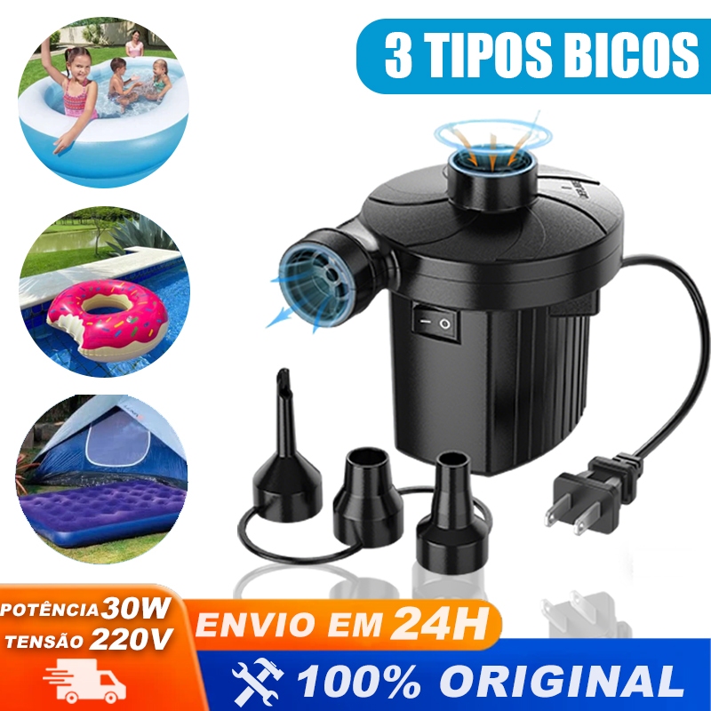 Bomba Elétrica Pneumática Para Secar E Encher Co