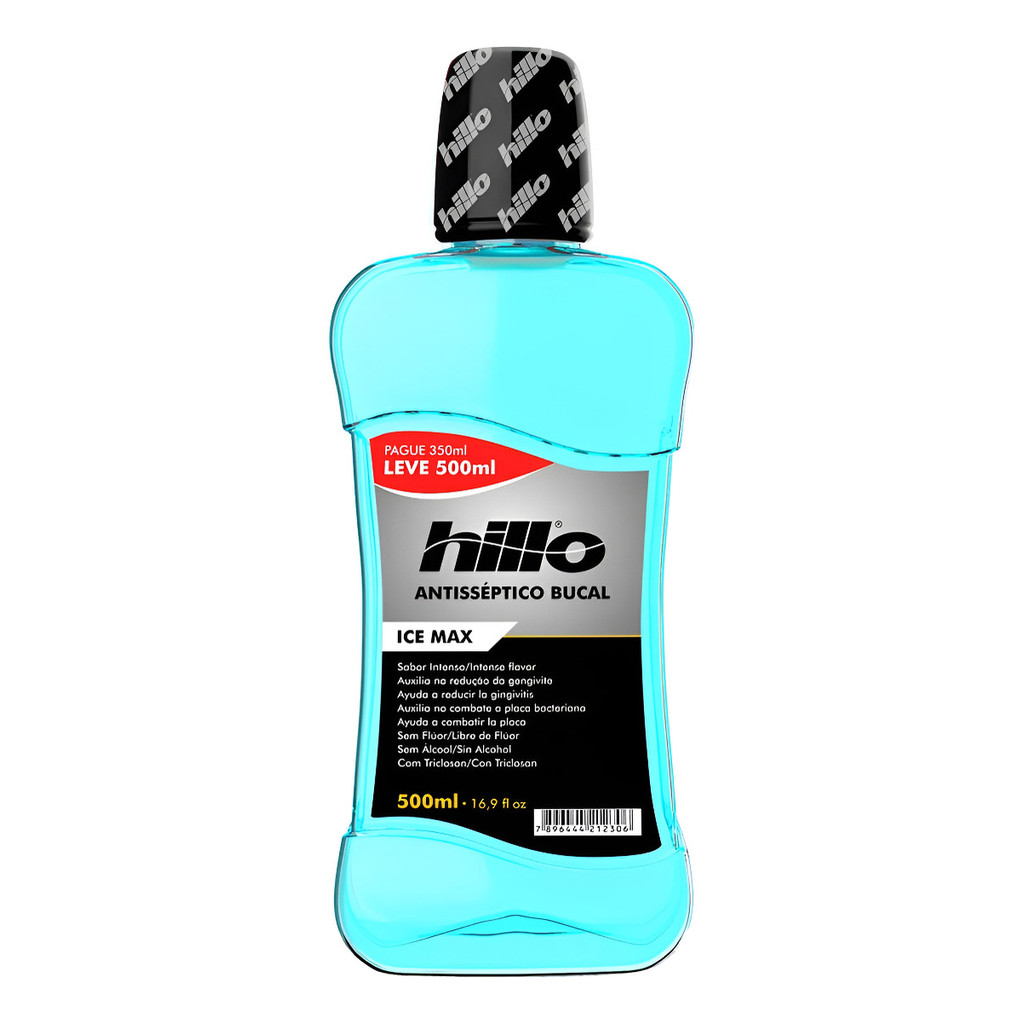 Enxaguante Bucal Antisséptico 500ml Hillo