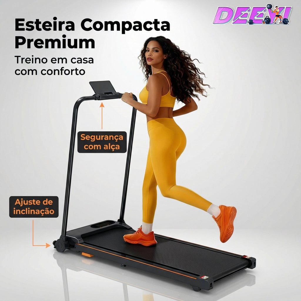 Esteira Dobrável 2.0 HP – Mini para Casa c/