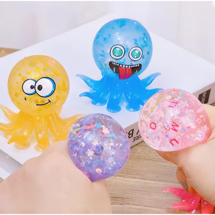 Squishy Fidget Toy Bichinho polvo Anti Stress Esma