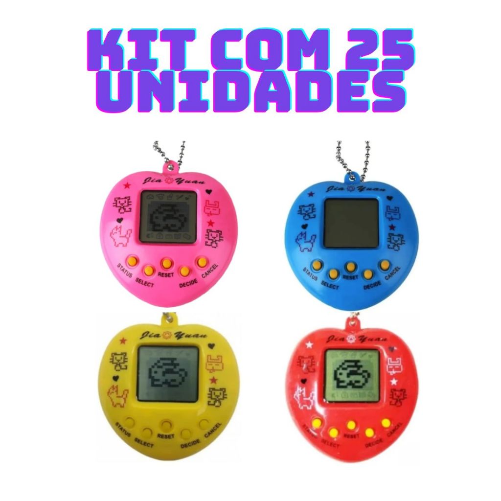Kit com até 25 Bichinho Virtual Tamagotchi Origin