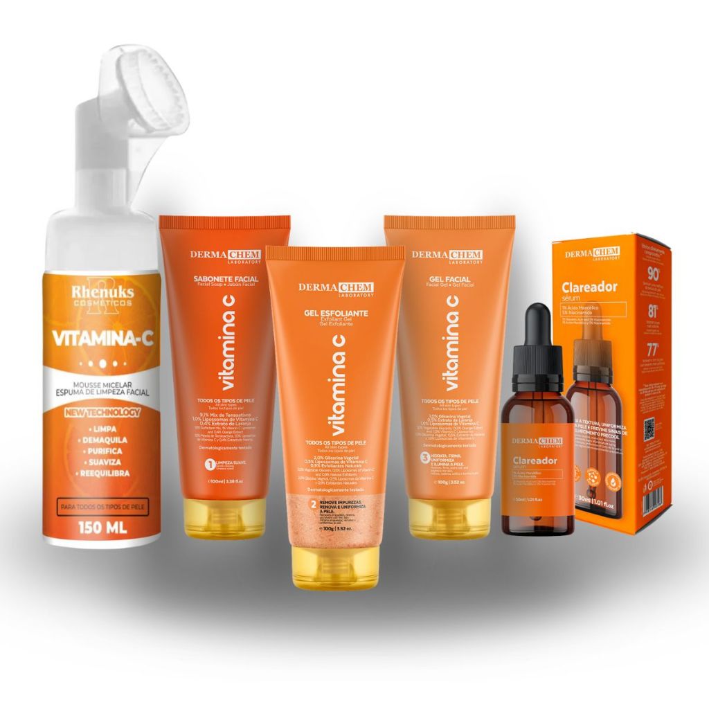 Kit Skin Care  Todos os Tipos de Pele Clareador Co