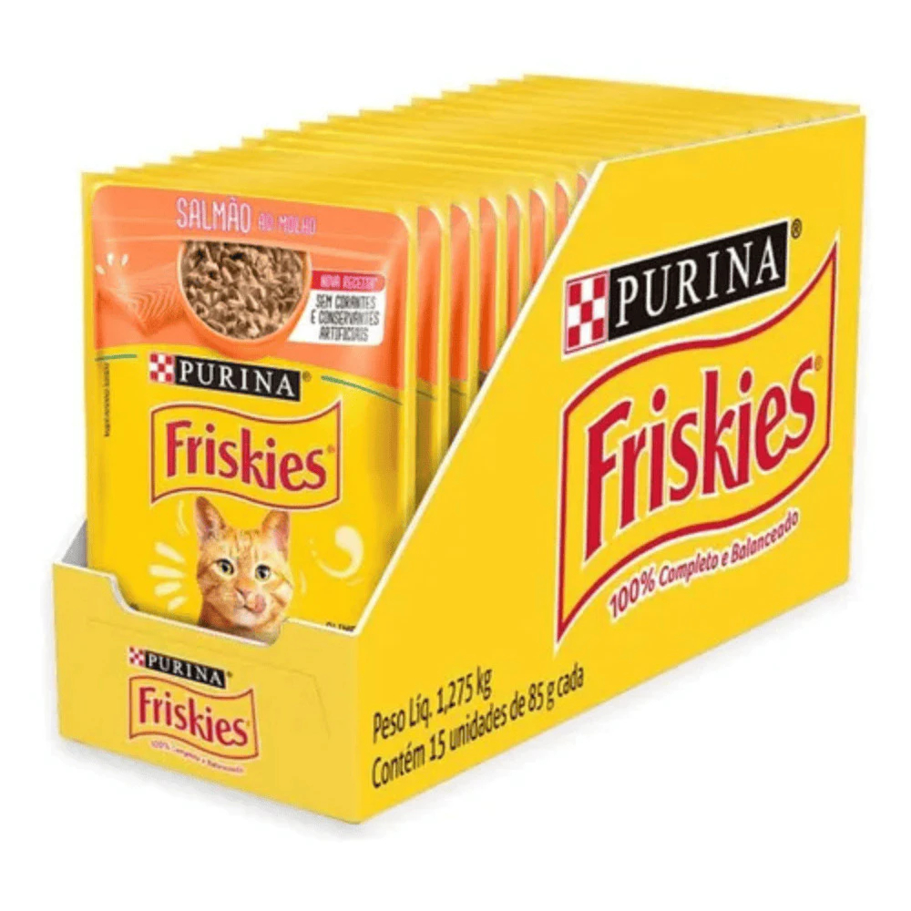 Sachê Friskies® Salmão ao Molho 85g | Purina &#