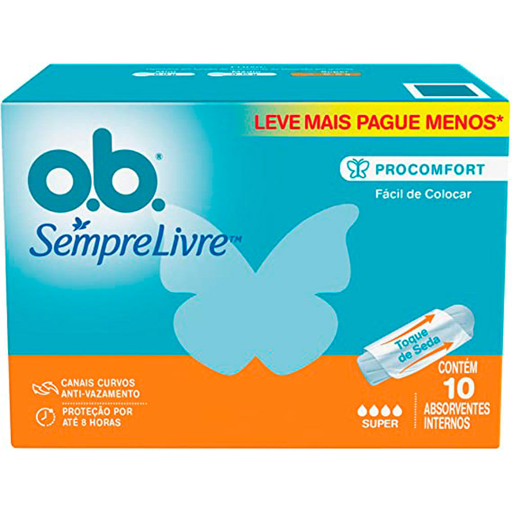 ABSORVENTE INTERNO OB SUPER C/ 10UNID