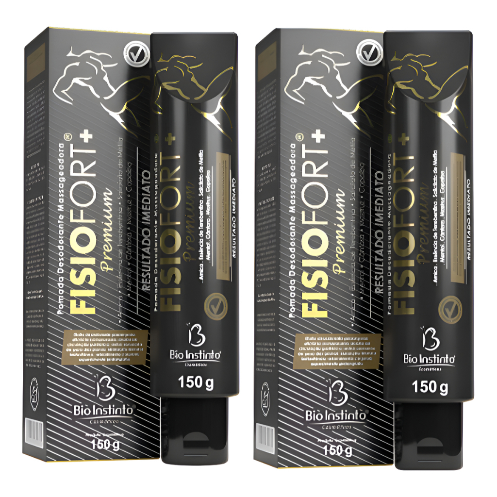 Kit 02 Pomadas FISIOFORT Premium pomada massageado
