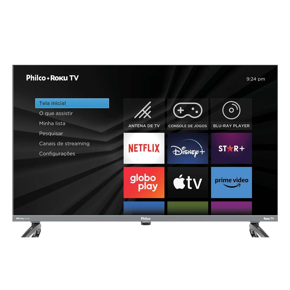 Smart Tv 32 Philco Led Rokutv Processador Quadcore