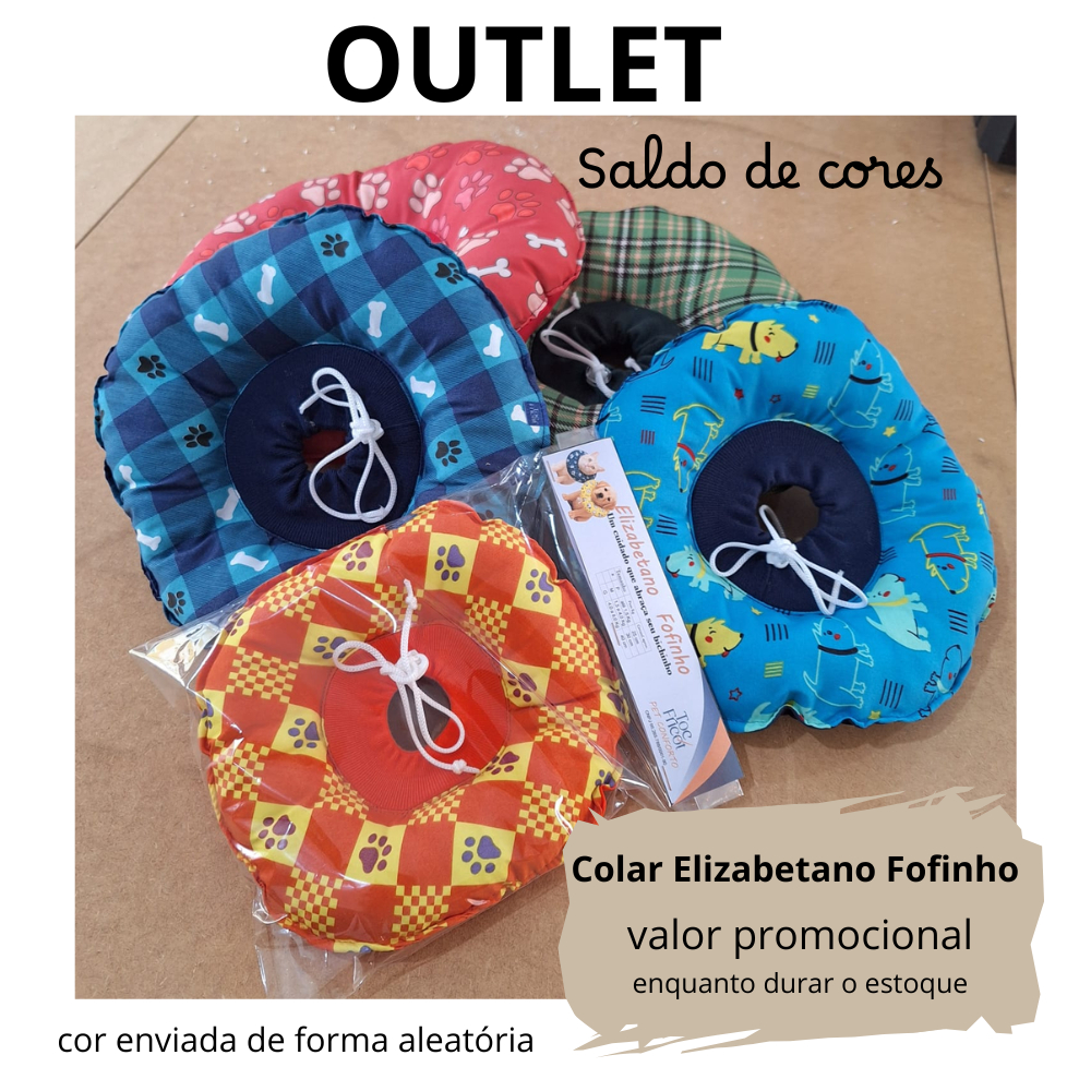 Colar Elizabetano em tecido, pós cirúrgico. OUTL