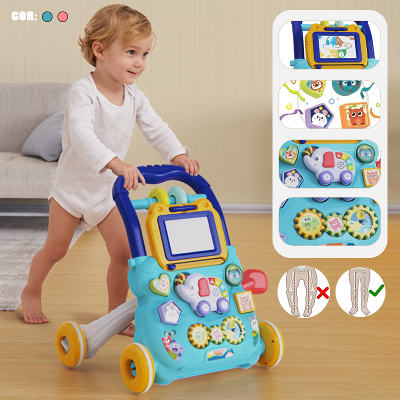 Andador Infantil Didático Musical Empurrador Beb�