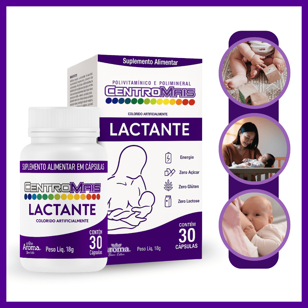 Centromais Lactante 30 Cápsulas Suporte Nutricion