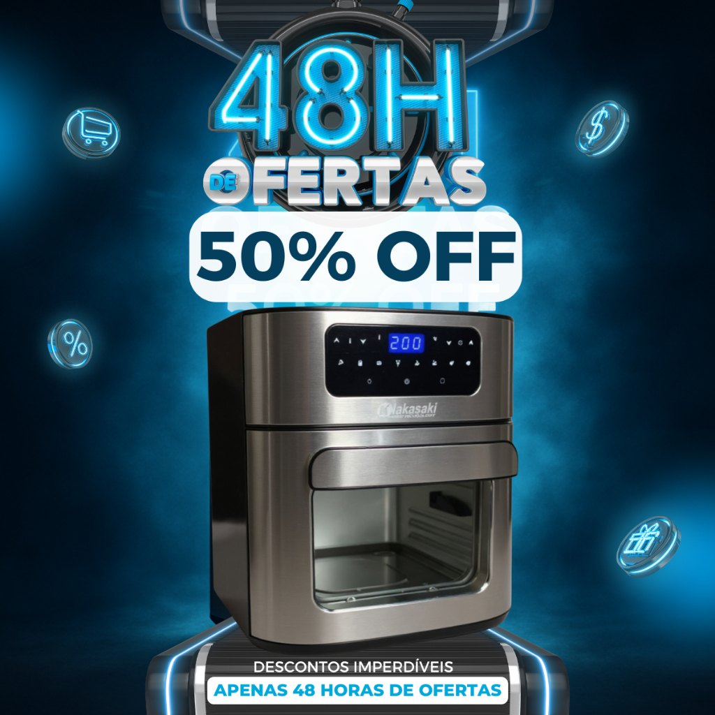 Fritadeira Elétrica Sem Óleo Air Fryer 12L Antia