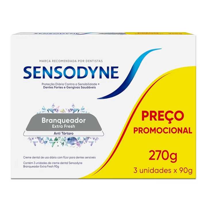 Sensodyne Creme Dental Branqueador Extra Fresh com