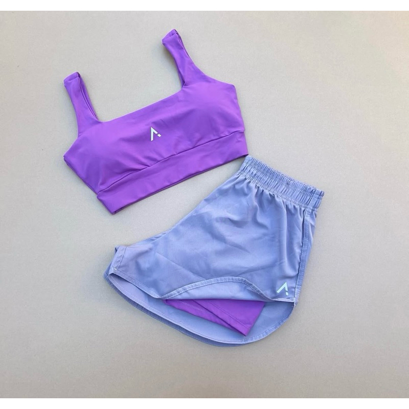 Conjunto Aurora Fitness Academia Feminino Shorts D