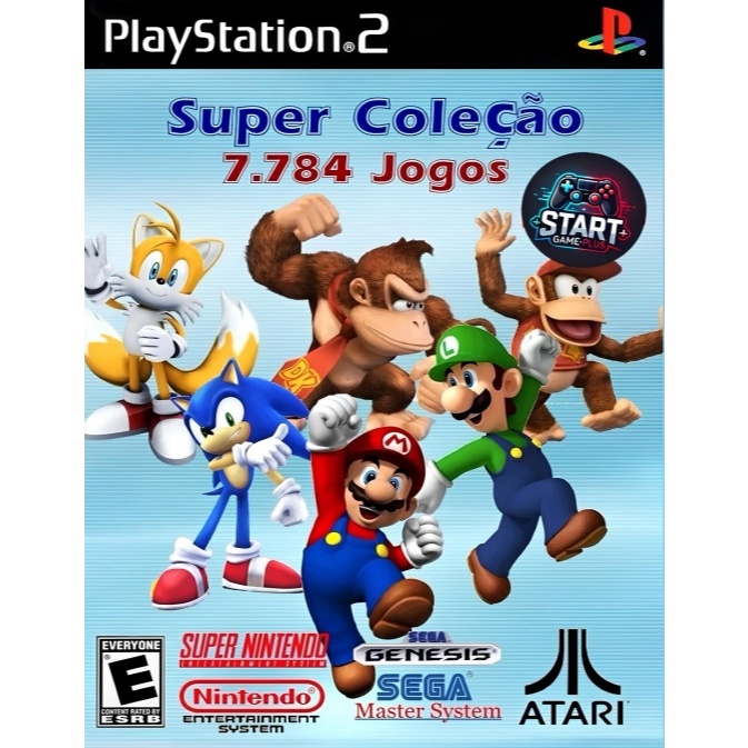 Coleção Completa de Jogos PS2 – 7.784 Jogo