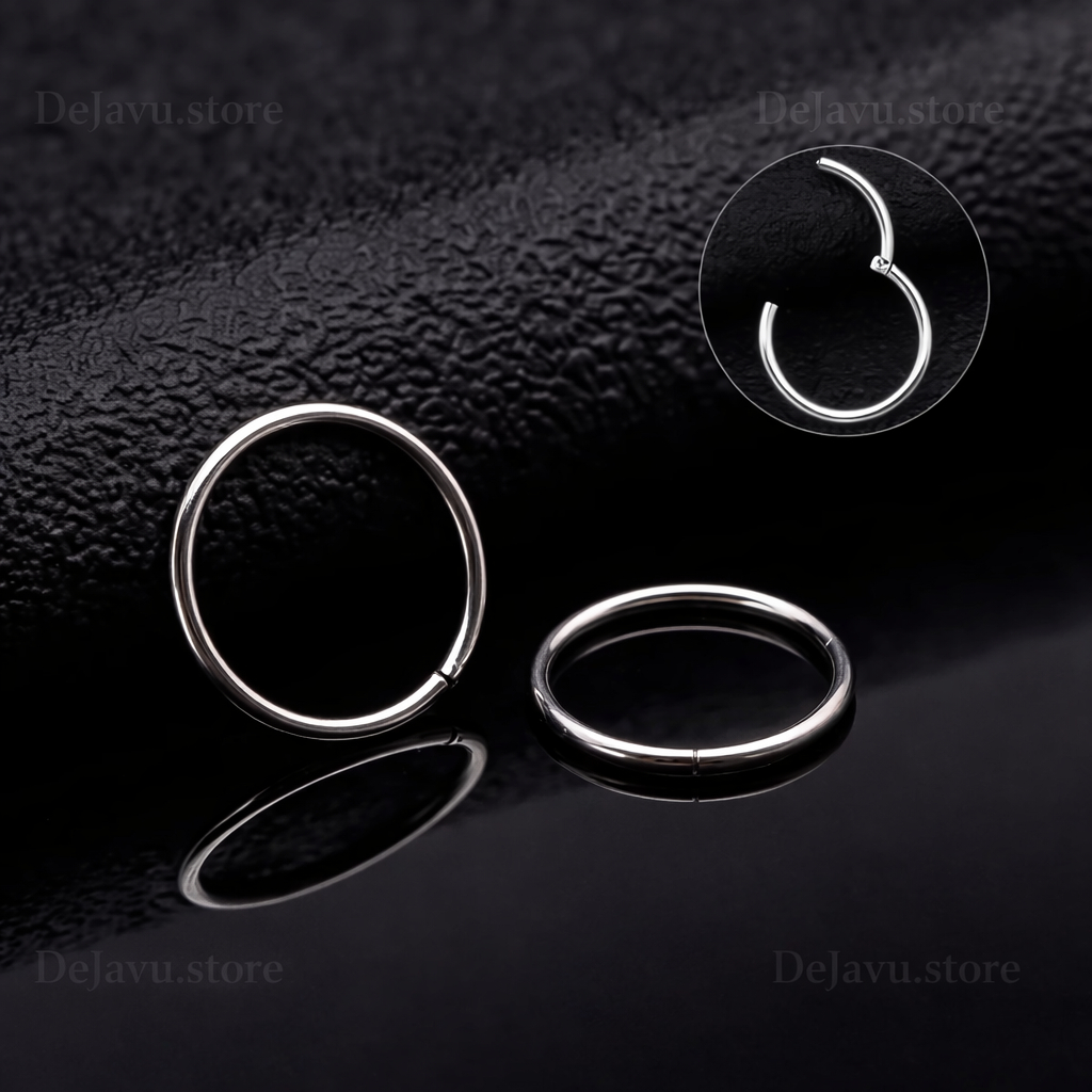 Piercing Argola Lisa Articulada em aço cirúrgico