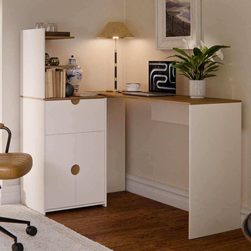 Mesa Escrivaninha de Canto California Home Office 