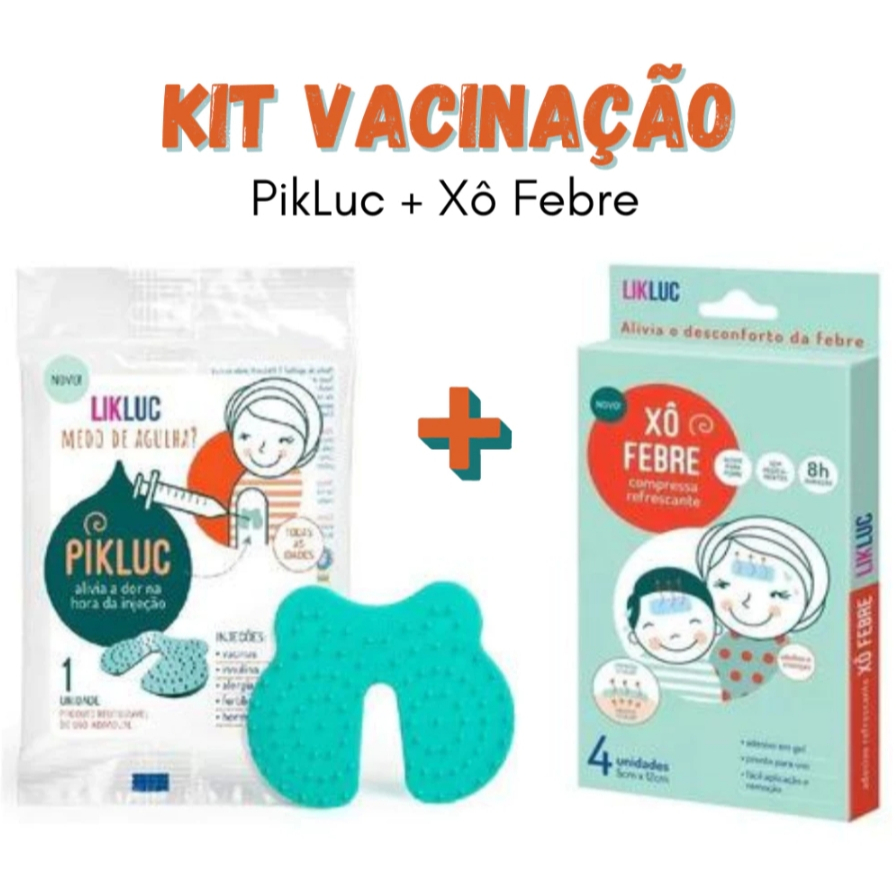 Kit Xô Febre Compressa Adessiva + Pikluc Alívio 