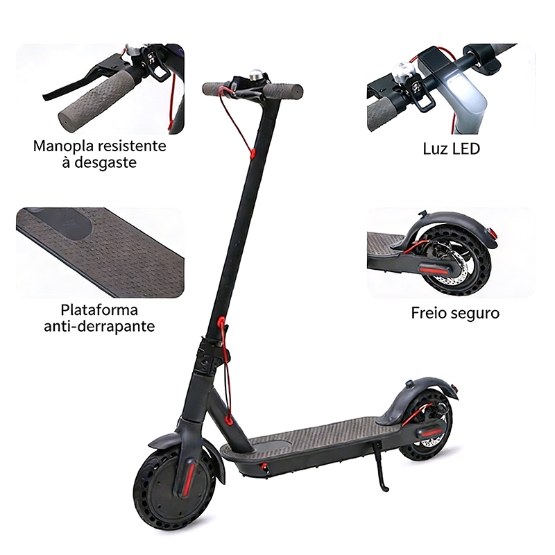 Patinete Elétrico 8.5 com 350W – Velocidade