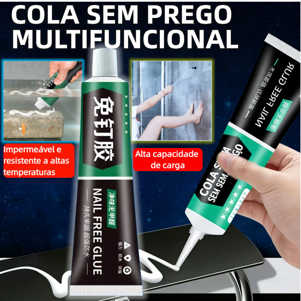 MEDOOSI Cola Super Sem Prego – Adesivo Extra