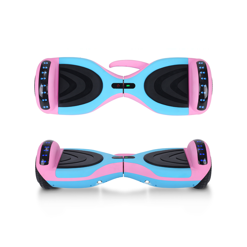Hoverboard Skate Eletrico Azul e Rosa 6.5 12km/h c