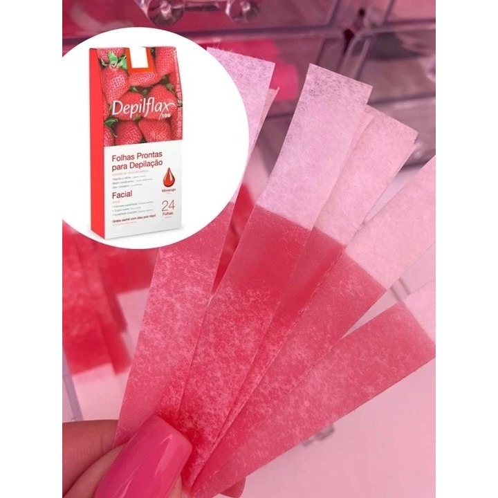 200 tiras (100 duplas) cera para Sobrancelhas faci