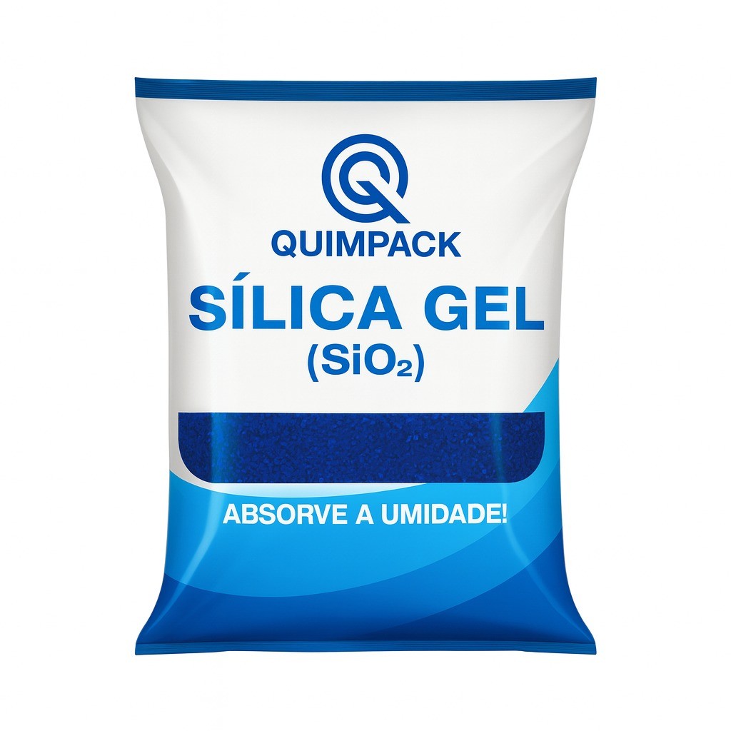 Sílica Gel Azul Desumidificante 4-8mm Quimpack &#