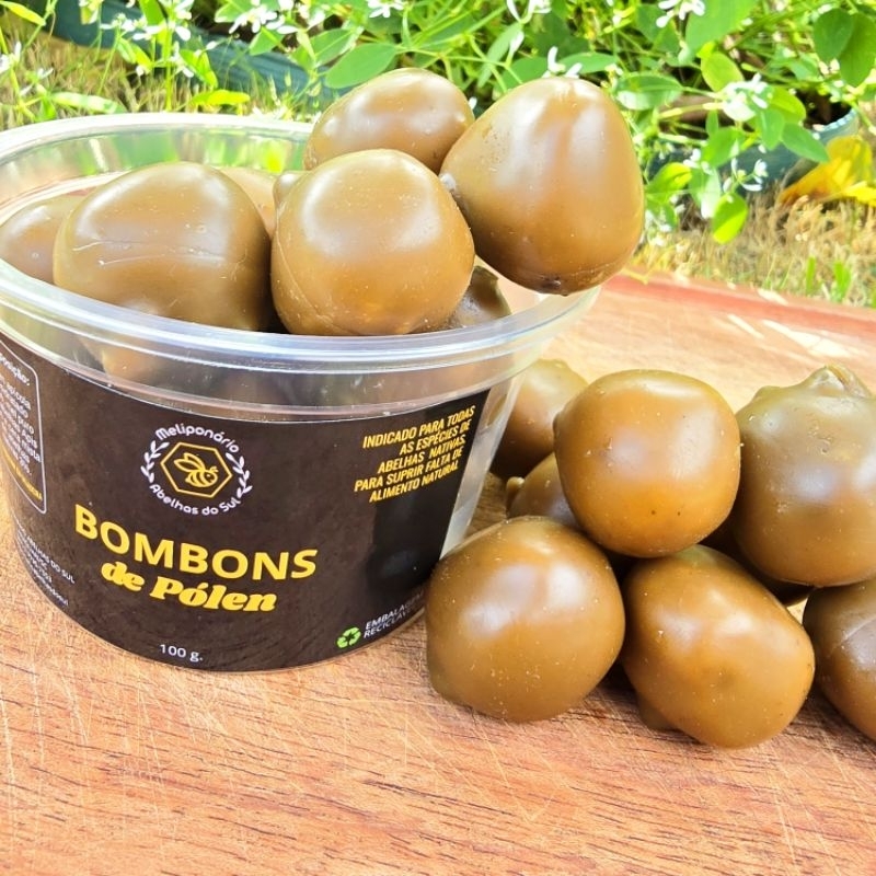 BOMBOM DE PÓLEN PROTEICO PARA ABELHAS SEM FERRÃO