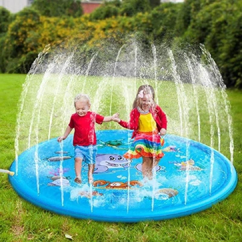 Piscina Tapete Chafariz Azul Infantil Pet Envio R