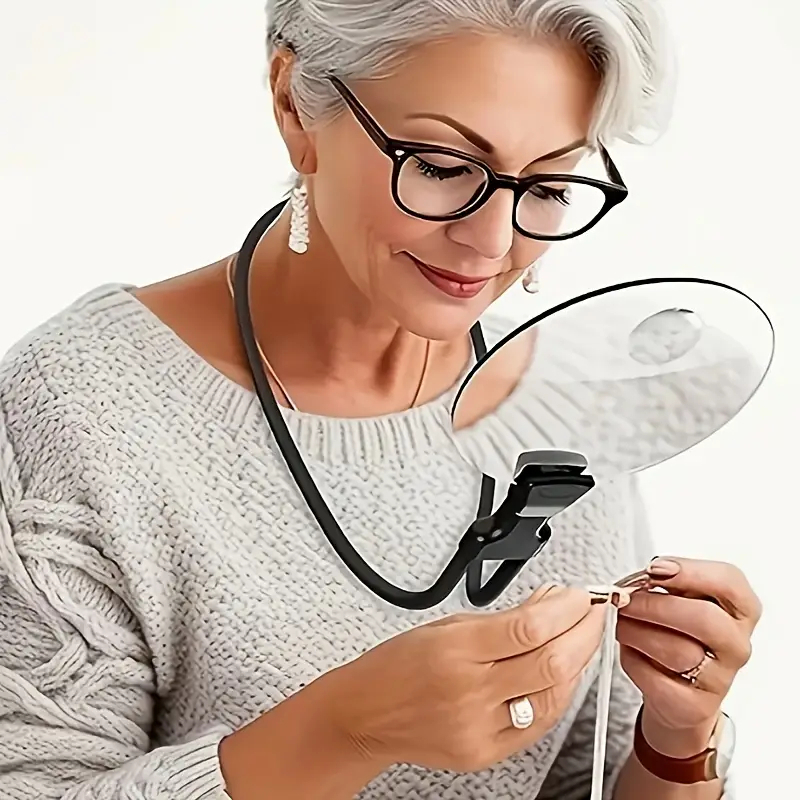 3X/10X Lupa Proteção Para Os Olhos HD Leitura Co