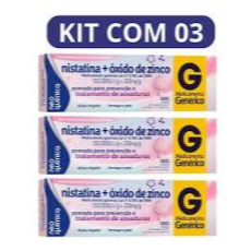 Nistatina + Óxido de Zinco 60g Antifúngica e Pro