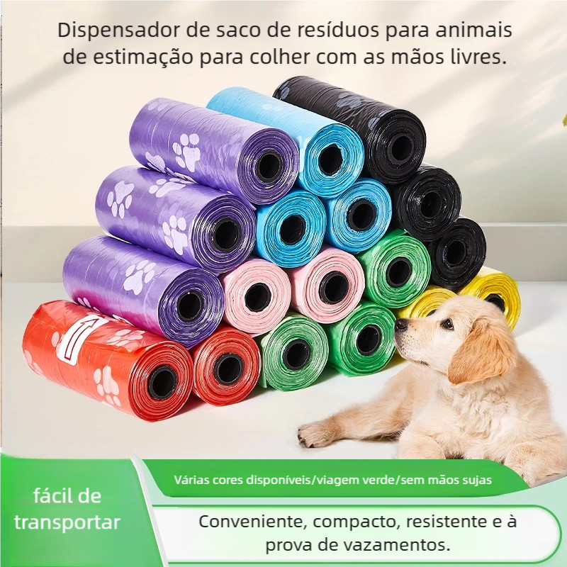 12 Rolinhos de Refil de Lixo Pet: Saquinhos para C