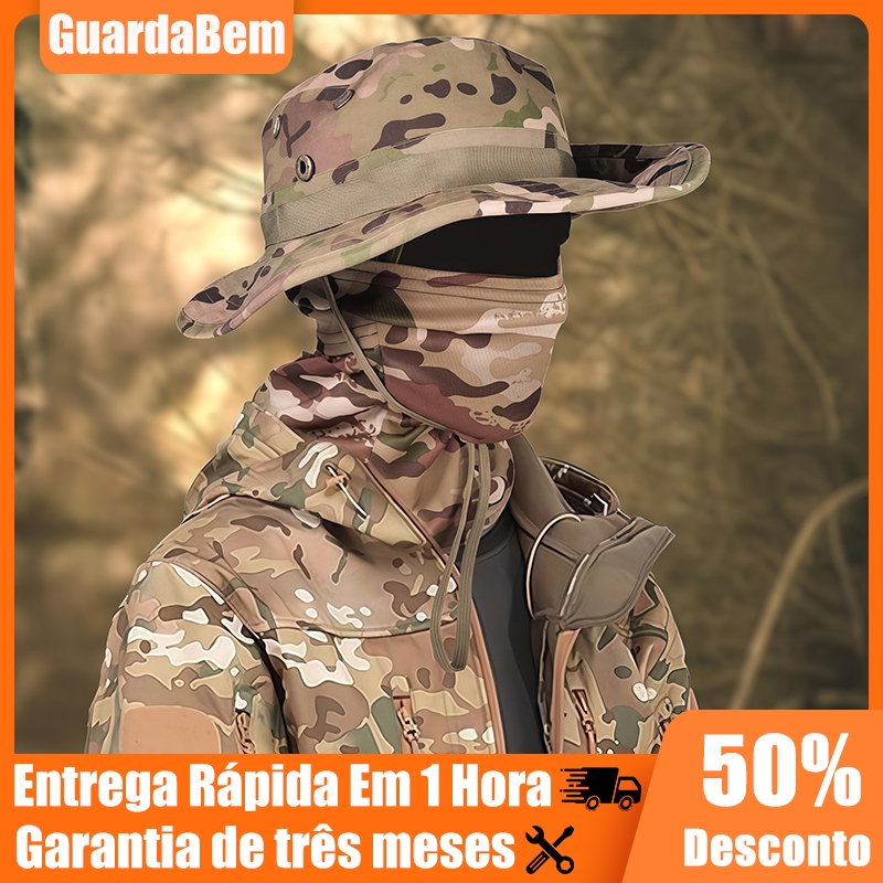 Boonie Chapéu Balaclava Terno De Proteção Solar