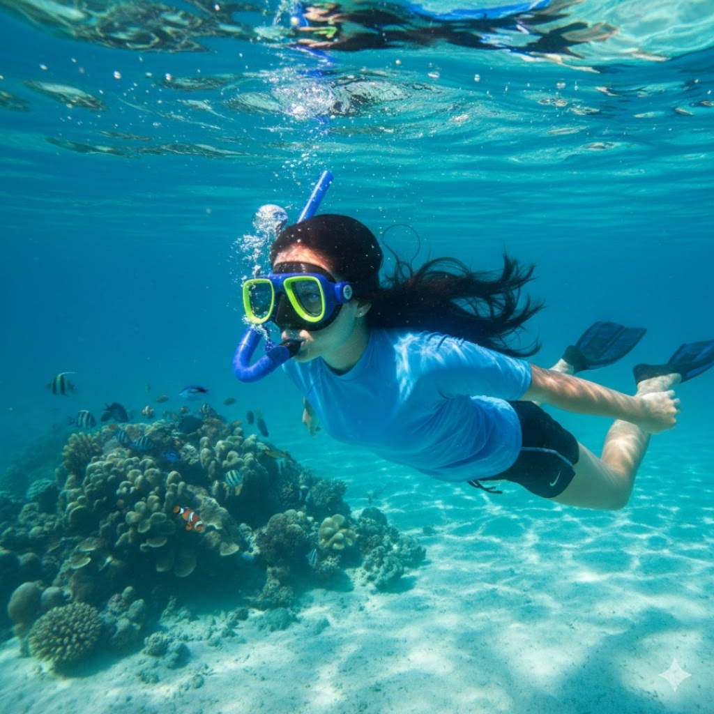 Kit De Mergulho Profissional Máscara E Snorkel Ad