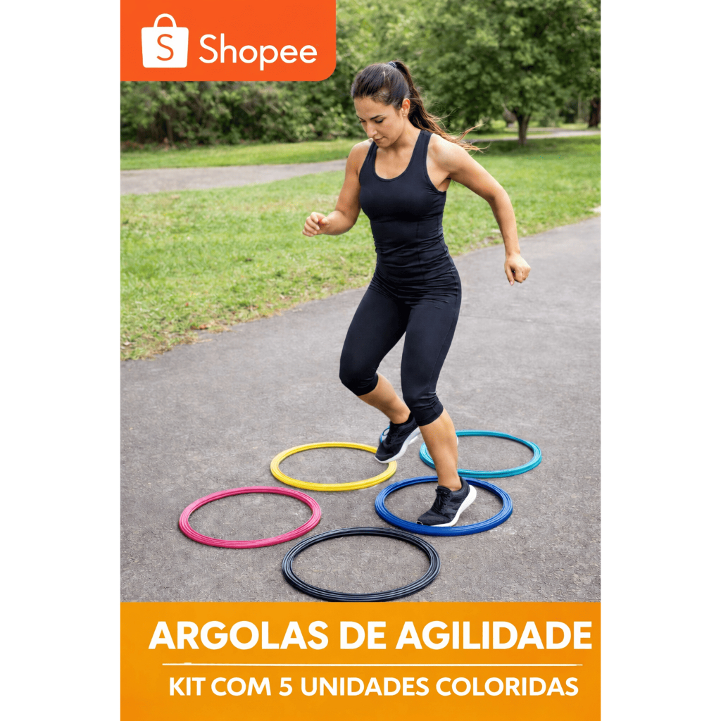 Kit 5 Argolas de Agilidade 41cm  Treino Funcional,