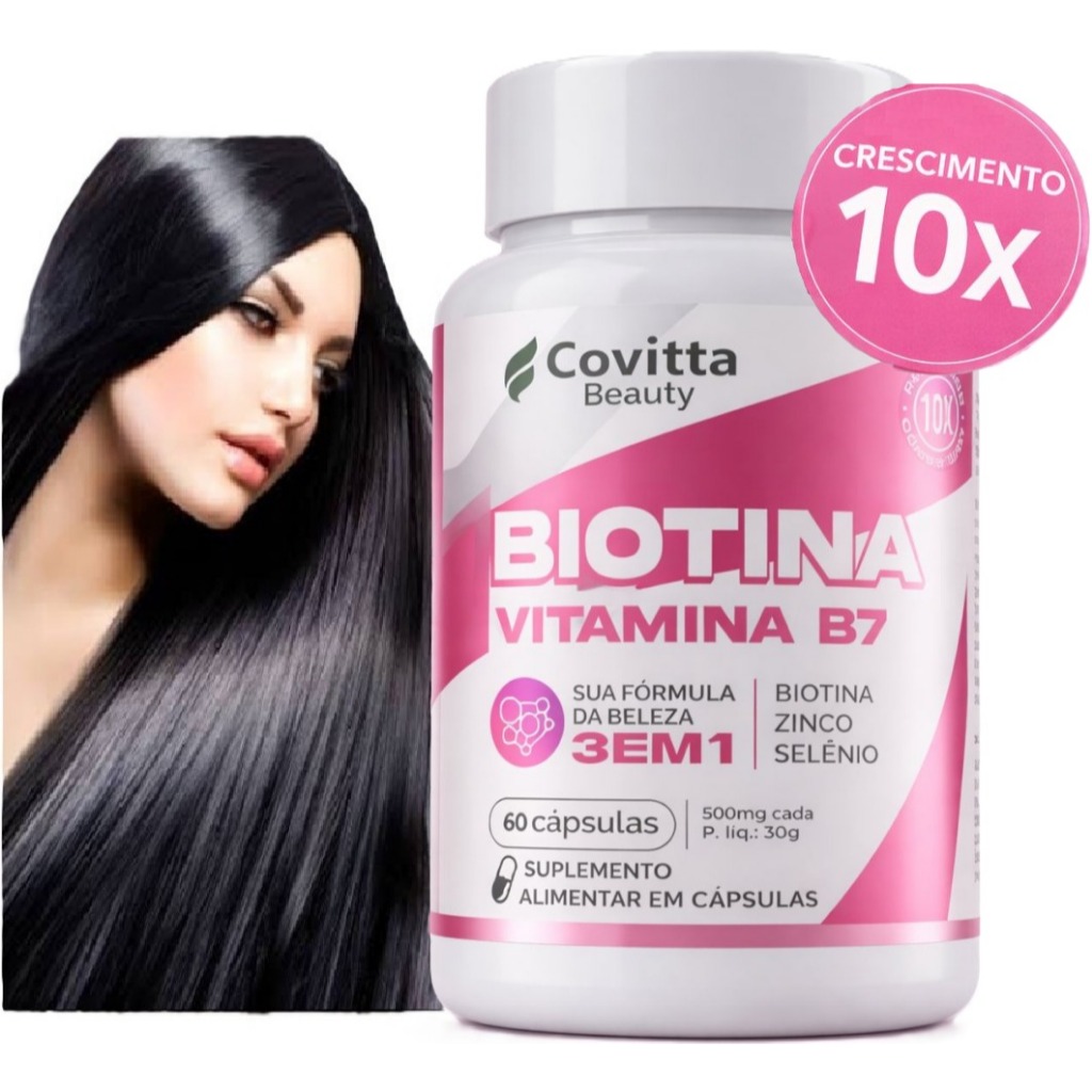 Suplemento Biotina Original 100% Vitamina B7 Covit